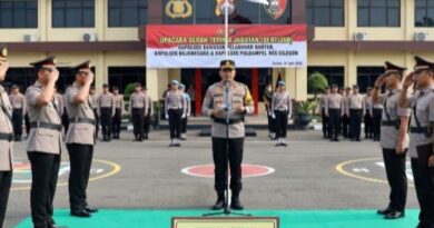 Kapolres Cilegon Pimpin Sertijab Tiga Kapolsek, AKBP Martua Silitonga: Mutasi Adalah Penyegaran Organisasi