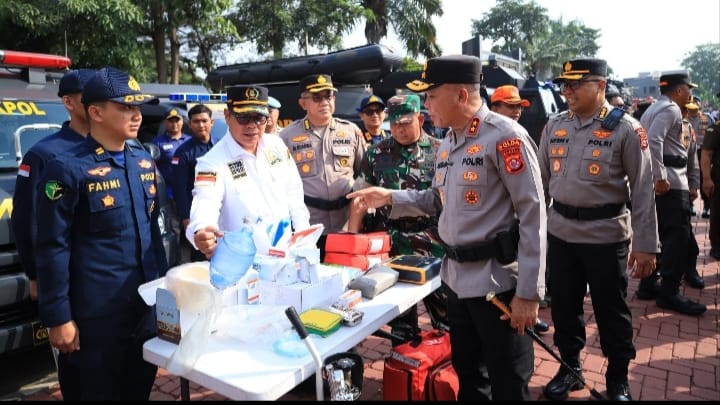 Apel Kesiapsiagaan Karhutla Banten 2026 dipimpin oleh Gubernur Andra Soni dan Kapolda Banten
